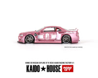 Kaido House x Mini GT 1:64 Nissan Skyline GT-R (R34) Kaido Racing Factory V1 – Pink