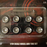 All same size 10mm Series 2 LODC wheels 8 spoke  Chrome rim with Chrome insert S2-1/7