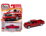 Auto World 1:64 2006 Chevrolet Silverado SS Truck Extended Cab Fleetside – Victory Red – Muscle Trucks