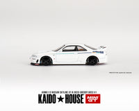 Kaido House x Mini GT 1:64 Nissan Skyline GT-R (R33) Greddy GR33 V1 – White