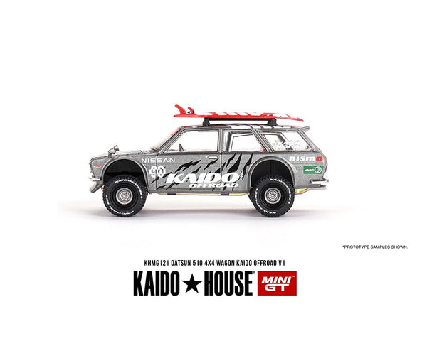 Kaido House x Mini GT 1:64 Datsun KAIDO 510 Wagon 4×4 Kaido Offroad V1