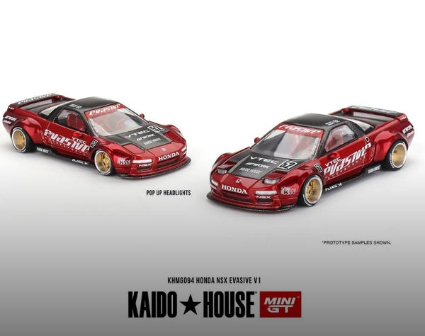 Kaido House x Mini GT 1:64 Honda NSX Kaido WORKS  – Red