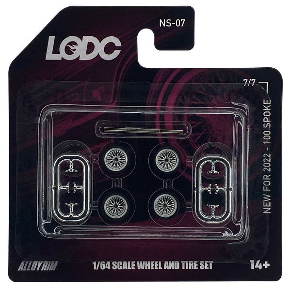 Series 2 LODC wheels 100 spoke 8mm Chrome rim with Chrome insert s2-7/7